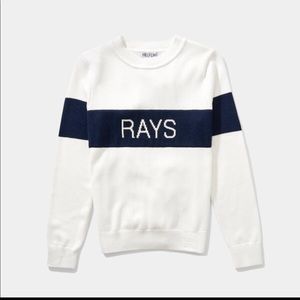 NWT! Retro stripe Tampa Bay Rays sweater